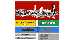 Desktop Screenshot of parroquiasanmiguelarcangel.es