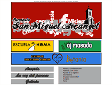 Tablet Screenshot of parroquiasanmiguelarcangel.es