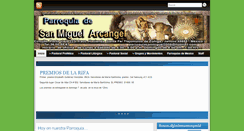 Desktop Screenshot of parroquiasanmiguelarcangel.com