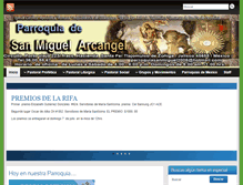 Tablet Screenshot of parroquiasanmiguelarcangel.com